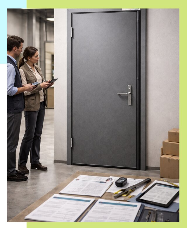 Сертификация противопожарных дверей в Невинномысске от 9206 р. | Алешин-Нвн