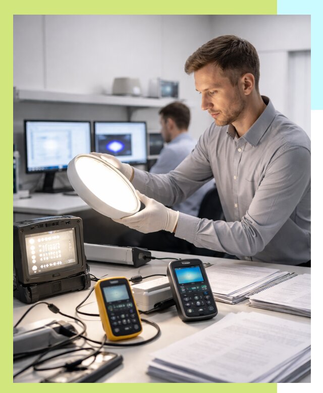 Сертификация светильников в Невинномысске: испытания и оформление