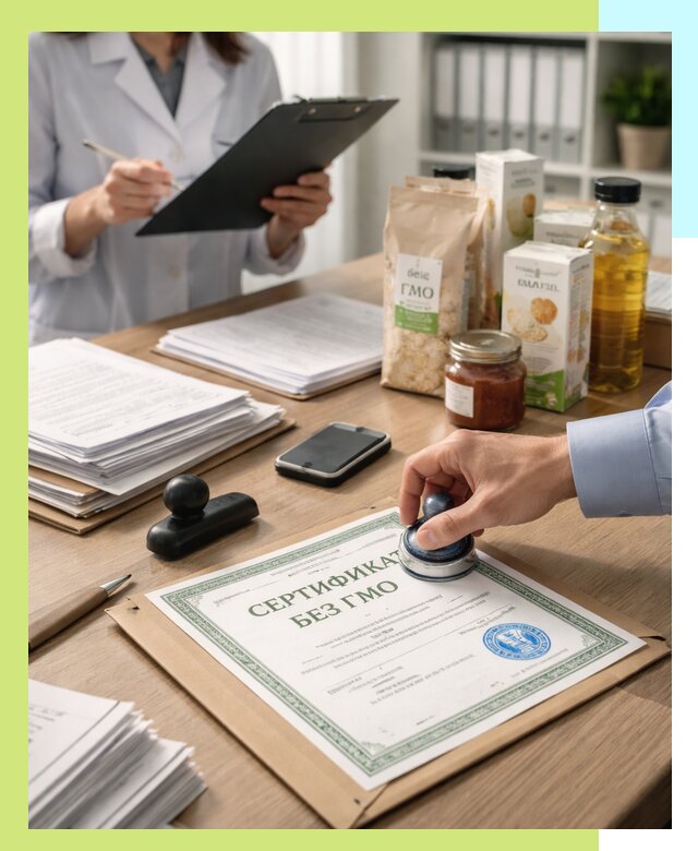Получение сертификата Без ГМО для продукции в Невинномысске